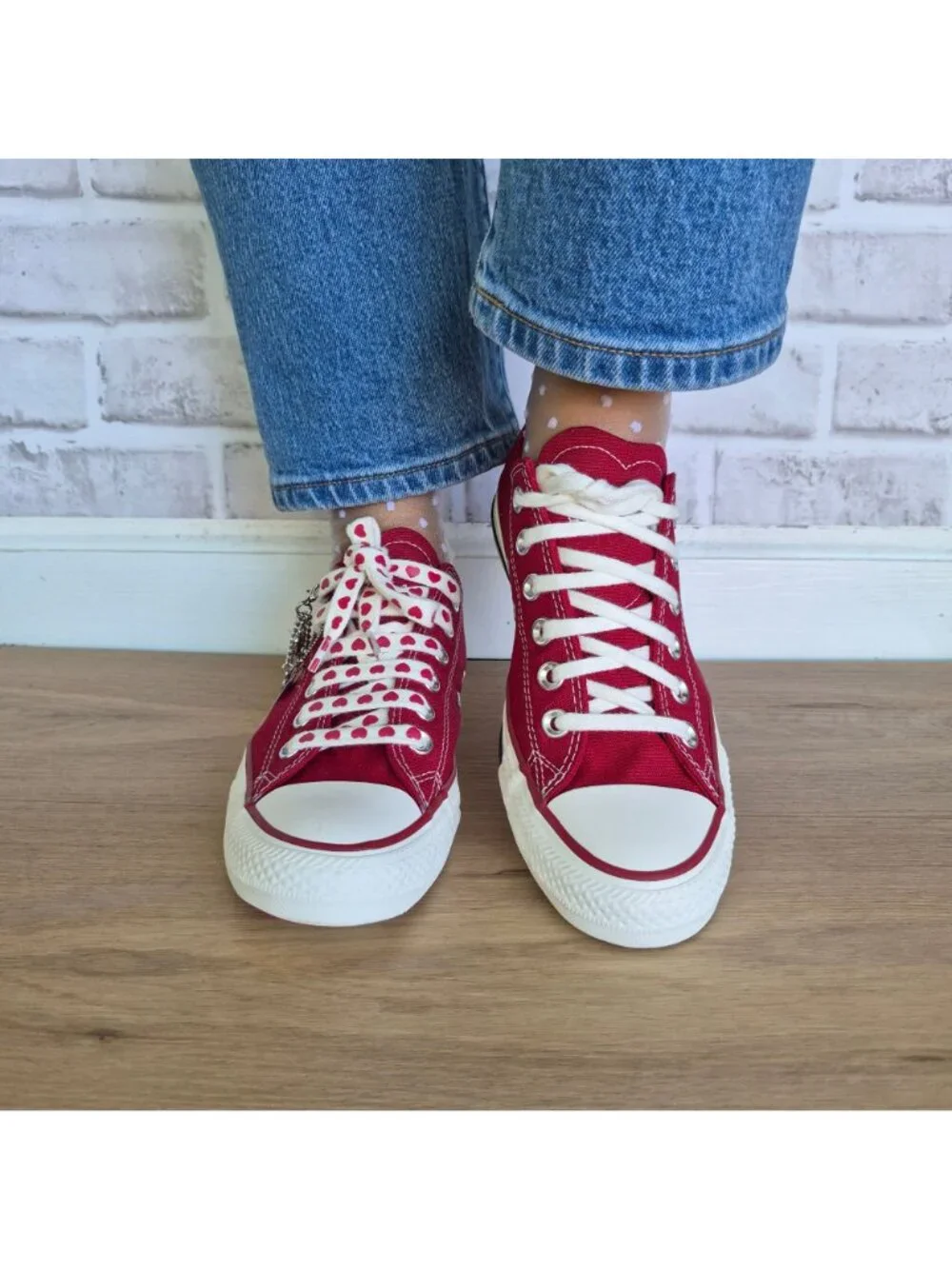 ⭐Converse Chuck Taylor Valentine's Day Low Sz 6 Womens shoes Sneaker Red A19057C - Picture 5 of 12